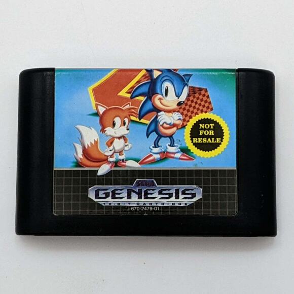 Sonic the Hedgehog 2 NFL Quarterback Club 96 Sega Genesis Video Game Lot - Picture 8 of 9